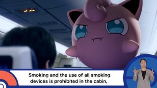 An angry Jigglypuff scolds a man for vaping.