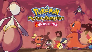 Pokémon Mystery Dungeon: Red Rescue Team artwork showing characters such as Charmander and Torchic.